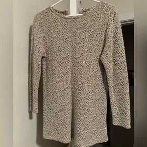 Elegant Tan Long Sleeve Knit Top